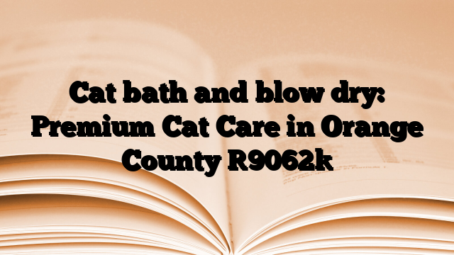 Cat bath and blow dry services in Orange County